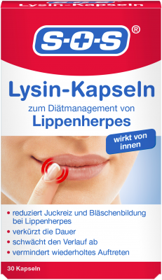 SOS Lysin-Kapseln zur Behandlung von Lippenherpes