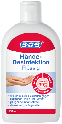 SOS Hände-Desinfektion Flüssig