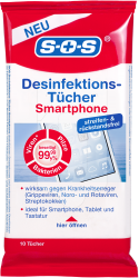 SOS Desinfektions-Tücher Smartphone